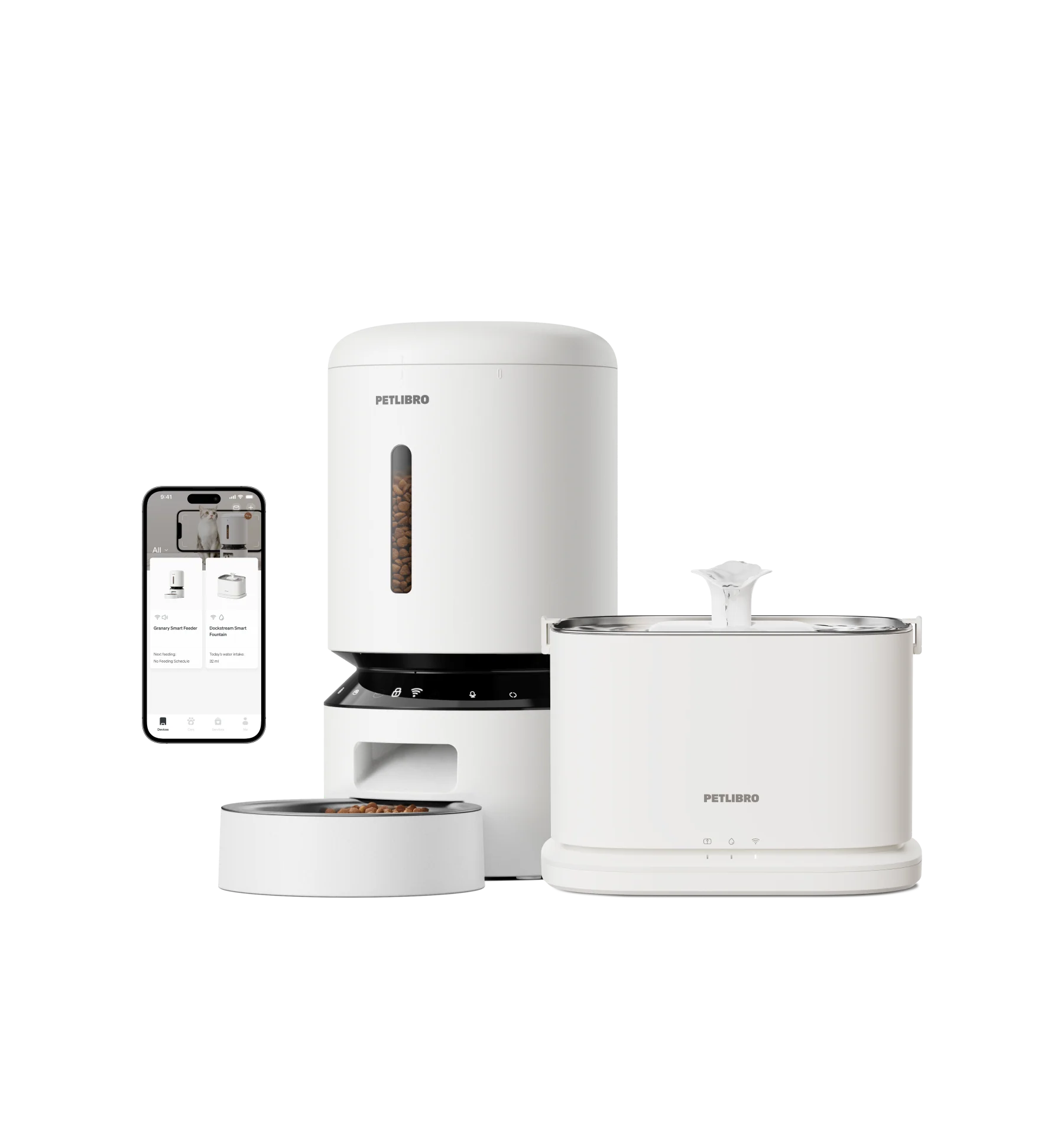 Granary Smart Feeder & Dockstream 2 Smart Fountain - Image 3