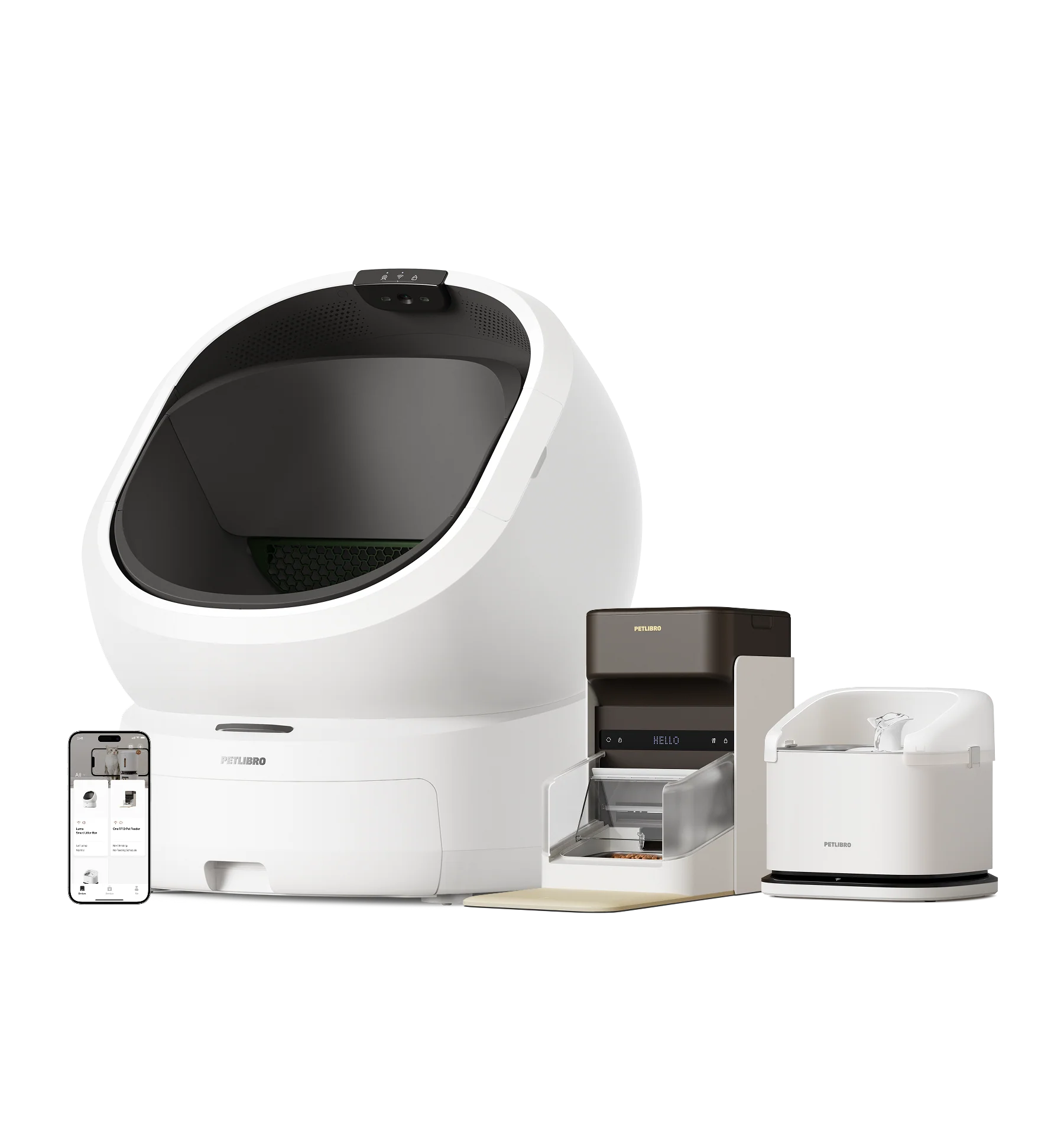 Luma Smart Litter Box & Dockstream RFID Smart Fountain & One RFID Smart Feeder - Image 3