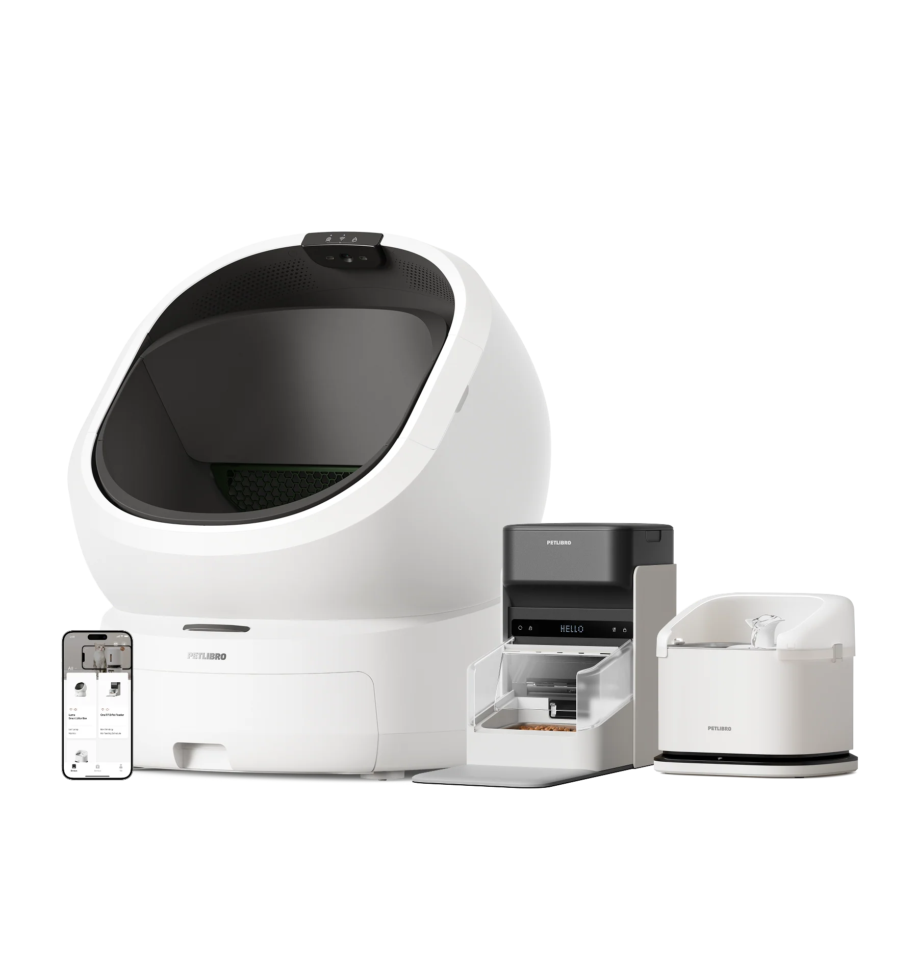 Luma Smart Litter Box & Dockstream RFID Smart Fountain & One RFID Smart Feeder - Image 4