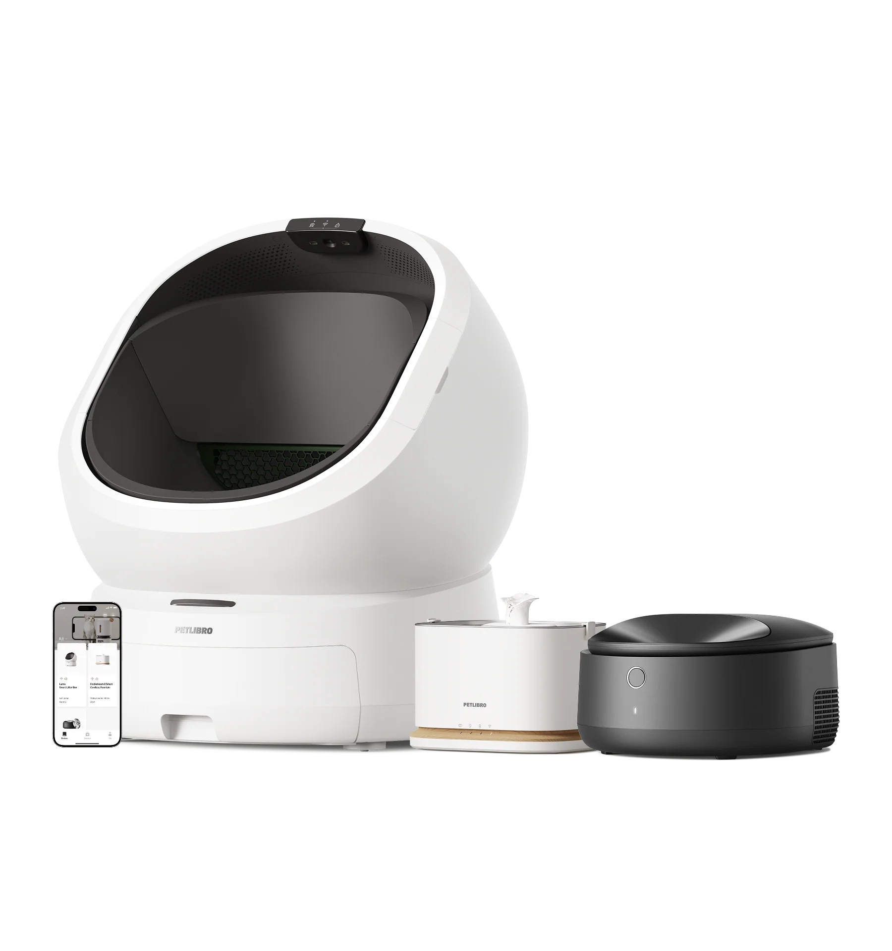 Luma Smart Litter Box & Polar Smart Wet Food Feeder & Dockstream 2 Smart Fountain - Image 4